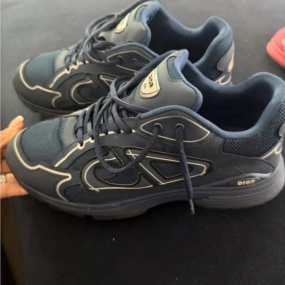 Dior Men's Navy Blue Athletic Sneakers - Picture 4 of 11